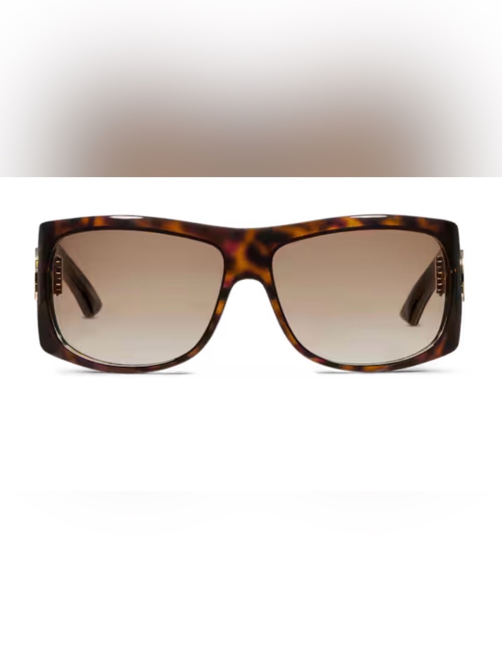 New 2026 season GUCCI Tortoise Brown Gradient Square Sunglasses